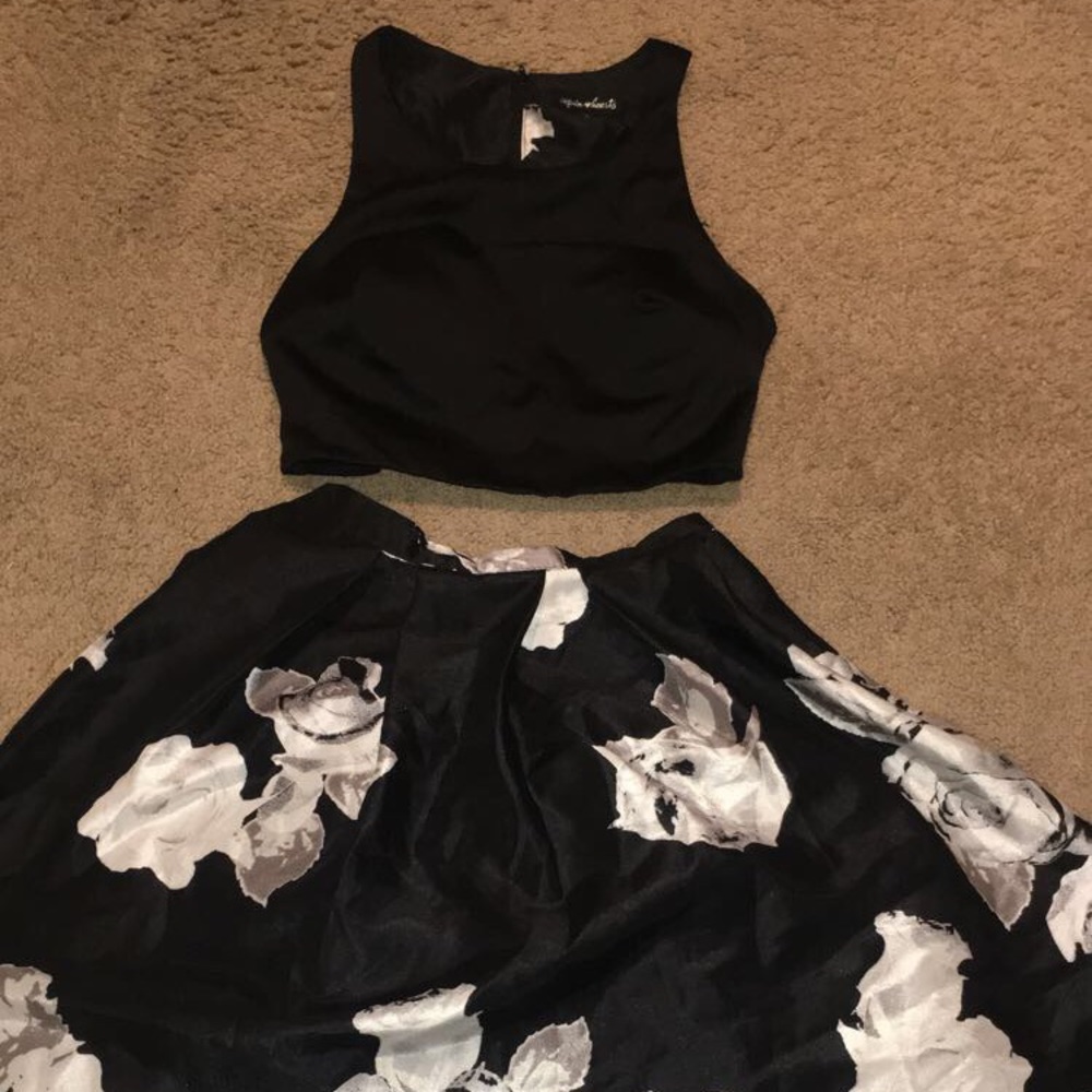 Floral Dance Dress two piece